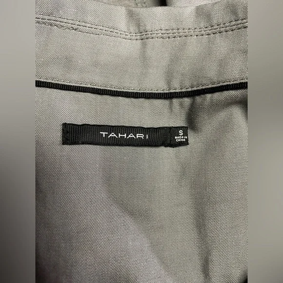 Tahari Tencel Charcoal Jacket, Size Small - Picture 8 of 11